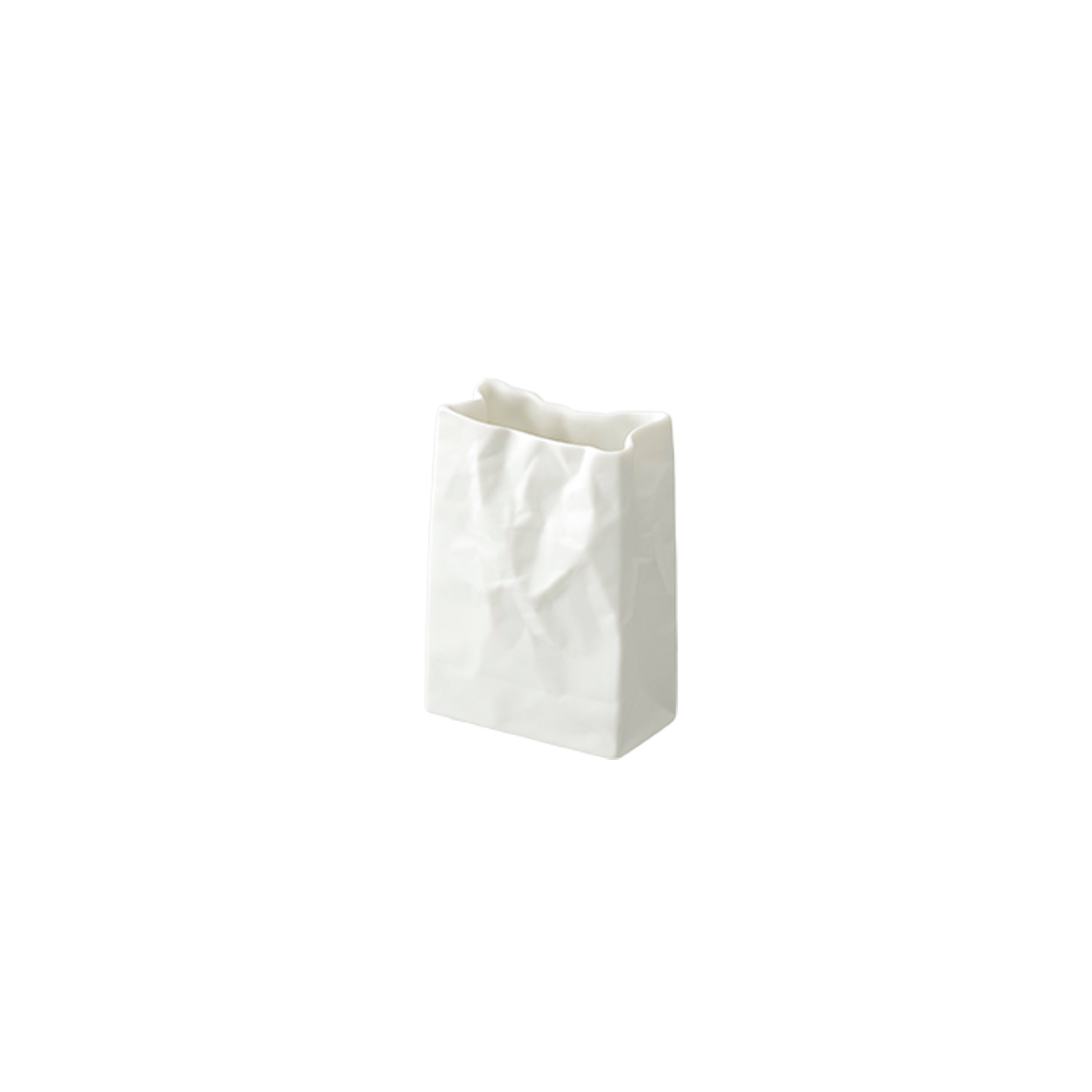 Crinkle Paper Bag Shaped Ceramic Vase – Animi Causa